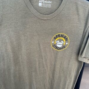 Apeman Olive Men's Short Sleeve Tee